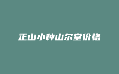 正山小种山尔堂价格多少_http://www.chayejidi.com_茶叶价格_第1张