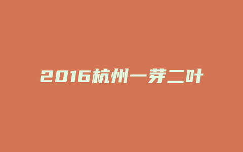 2024杭州一芽二叶茶叶价格多少_http://www.chayejidi.com_茶叶价格_第1张