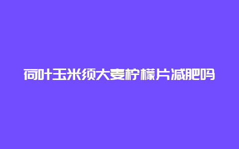 荷叶玉米须大麦柠檬片减肥吗_http://www.chayejidi.com_茶叶知识_第1张