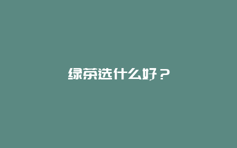 绿茶选什么好？_http://www.chayejidi.com_茶叶知识_第1张